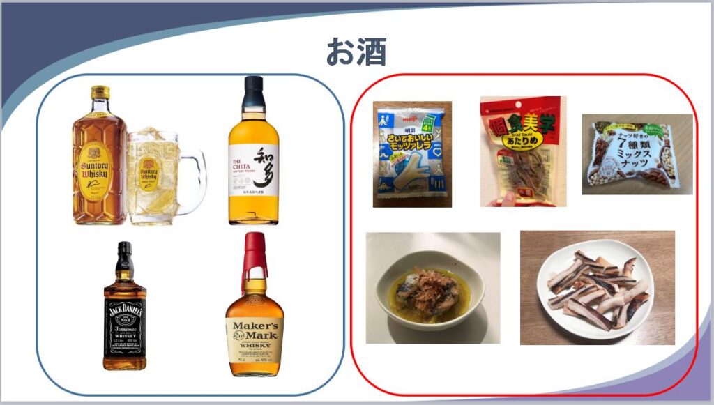 太らないお酒とおつまみ